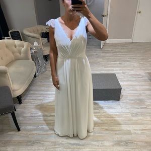 White Hailey Paige Bridesmaids Dress